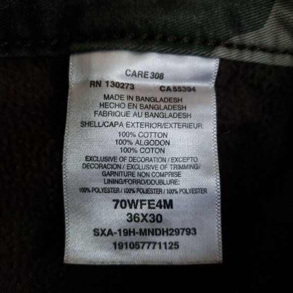 Wrangler Camo Cargo Pants Mens Size 36x30 Relaxed Fit Outdoor Wear - Picture 9 of 11